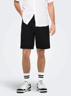 Only and Sons miesten shortsit, FADE BLACK SHORTS Hiilenmusta