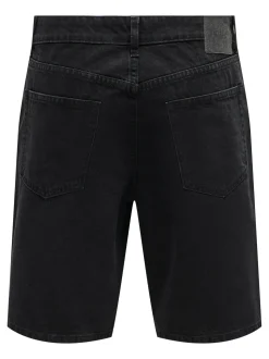 Only and Sons miesten shortsit, FADE BLACK SHORTS Hiilenmusta