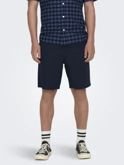 Only and Sons miesten shortsit, LINUS COT SHORTS Tummansininen
