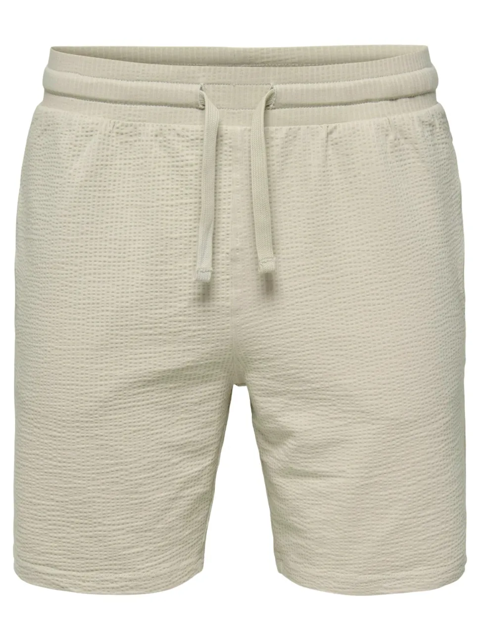 Only and Sons miesten shortsit, K KIAN REG SEERSUCKER SHORTS Beige