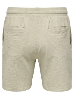 Only and Sons miesten shortsit, K KIAN REG SEERSUCKER SHORTS Beige