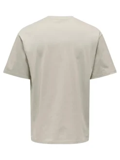 Only and Sons, Miesten T-Paita, Onsfred Rls Ss Tee Noos Beige