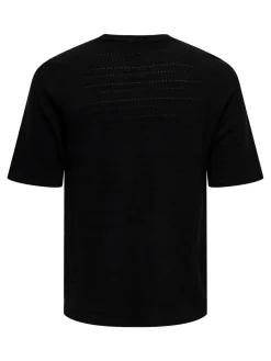 Only and Sons miesten t-paita, GIVO REG 12 SS CREW KNIT Black