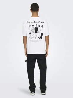 Only and Sons miesten t-paita, OASIS SS RLX TEE Valkoinen