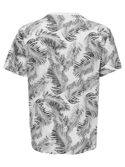 Only and Sons t-paita, PERRY REG LEAF Valkopohjainen Kuosi