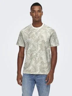 Only and Sons t-paita, PERRY REG LEAF Vihreä