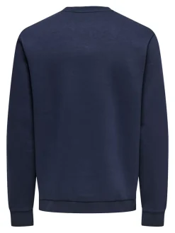 Only and Sons Xmas Reg Crew HP, Navy Blazer