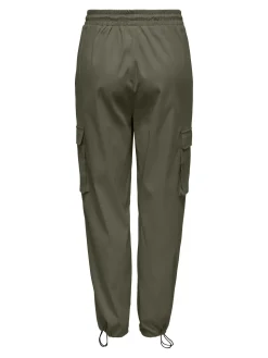 Only housut, ONLCASHI CARGO PANT WVN Armeijanvihreä