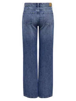 Only naisten farkut, ONLCARLA MID WIDE PIM267 Indigo