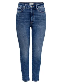 Only Naisten Farkut ONLEMILY STRETCH LIFE HW S A CRO718 Indigo