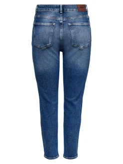 Only Naisten Farkut ONLEMILY STRETCH LIFE HW S A CRO718 Indigo