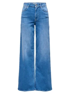 Only naisten farkut ONLMADISON BLUSH HW WIDE DNM REA260 NOOS, sininen