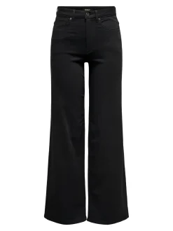 Only naisten farkut, ONLMADISON BLUSH WIDE SOO796 Musta