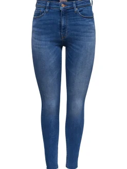 Only Naisten farkut, Paola Highwaist Jeans Indigo