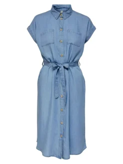 Only naisten mekko, ONLPEMA HANNOVER SS DNM SH DRESS QYTNOOS Indigo