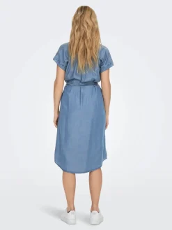 Only naisten mekko, ONLPEMA HANNOVER SS DNM SH DRESS QYTNOOS Indigo
