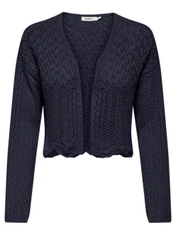 Only Naisten Neuletakki, ONLNOLA 7/8 LIFE OPEN CARDIGAN KNT NOOS Tummansininen