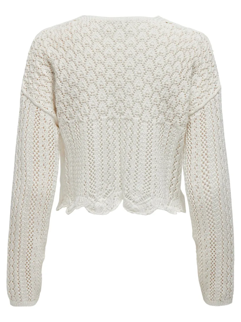 Only Naisten Neuletakki, ONLNOLA 7/8 LIFE OPEN CARDIGAN KNT NOOS Luonnonvalkoinen