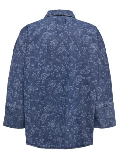 Only naisten paita, ONLGRACE 3/4 SHIRT ROSE Indigo