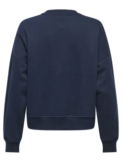 Only naisten svetari, ONLDAZE LS CREW NECK Tummansininen