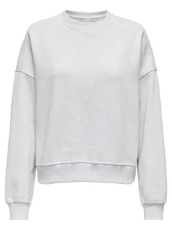 Only naisten svetari, ONLDAZE LS CREW NECK Vaaleanharmaa