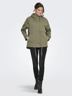 Only naisten takki ONLORCHID Casual Jacket, tummanvihreä