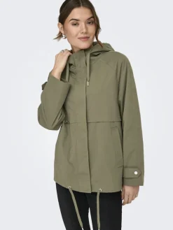 Only naisten takki ONLORCHID Casual Jacket, tummanvihreä