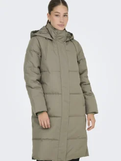 Only naisten toppatakki, ONLIRENE PUFFER COAT Kaakaonruskea