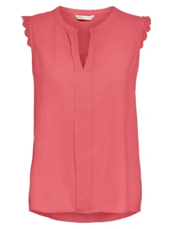 Only Naisten Toppi, ONLKIMMI S/L TOP WVN NOOS Koralli