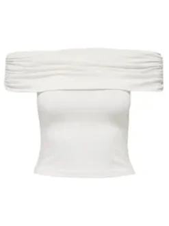 Only naisten toppi,ONLLIVELOVE S/L OFF SHOULDER TOP Luonnonvalkoinen