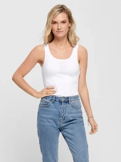 Only toppi, LIVE LOVE TANK TOP Valkoinen