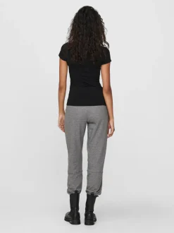 Only t-paita, ONLLIVE LOVE SS O-NECK TOP Musta