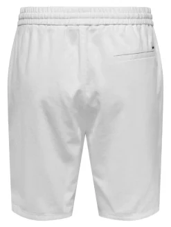 ONSLINUS 0007 COT LIN SHORTS NOOS Bright White