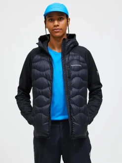 Peak Performance miesten takki M HELIUM DOWN HYBRID HOOD JACKET, musta