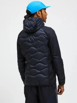 Peak Performance miesten takki M HELIUM DOWN HYBRID HOOD JACKET, musta