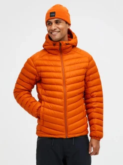 Peak Performance Miesten Untuvatakki, FROST DOWN HOOD JACKET Oranssi