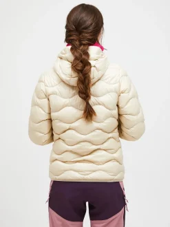 Peak Performance naisten kevytuntivatakki W Helium Down Hood Jacket, luonnonvalkoinen
