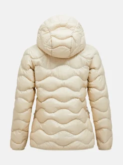 Peak Performance naisten kevytuntivatakki W Helium Down Hood Jacket, luonnonvalkoinen