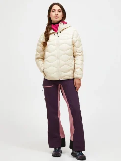 Peak Performance naisten kevytuntivatakki W Helium Down Hood Jacket, luonnonvalkoinen