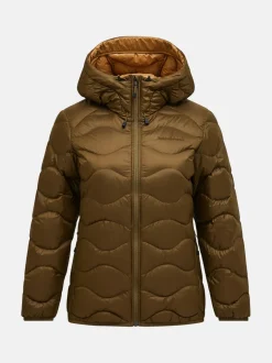 Peak Performance Naisten Kevytuntuvatakki, W Helium Down Hood Jacket Armeijanvihreä
