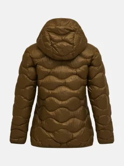 Peak Performance Naisten Kevytuntuvatakki, W Helium Down Hood Jacket Armeijanvihreä