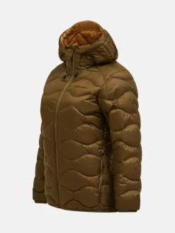 Peak Performance Naisten Kevytuntuvatakki, W Helium Down Hood Jacket Armeijanvihreä
