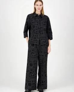 Philosophy Blues Original Naisten Paitapuserot RAO SHIRT, musta kuosi