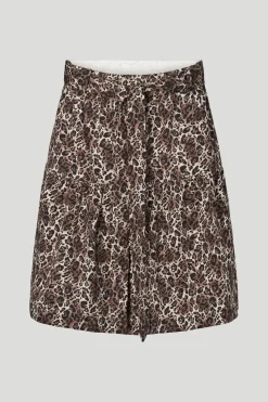 Philosophy Blues Original naisten hame, LANORA SKIRT Ruskea Kuosi