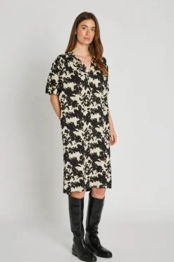 Philosophy Blues Original naisten mekko, MINT DRESS Mustavalkoinen