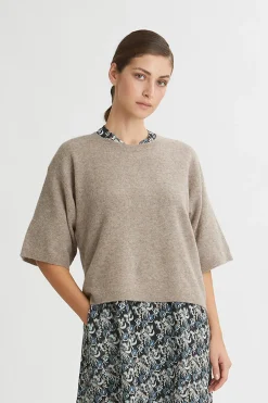 Philosophy Blues Original naisten neule, MONTERO KNIT SWEATER Beige