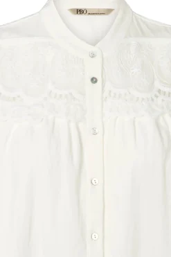 Philosophy Blues Original naisten pusero Micaela Blouse, valkoinen