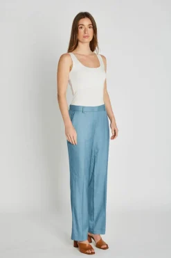 Philosophy Blues Original naisten suorat housut, AMAGO PANTS Vaaleansininen