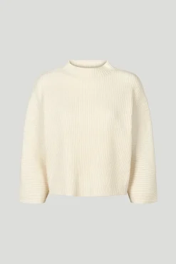 Philosophy Blues Original naisten neulepusero, RIE KNIT Luonnonvalkoinen