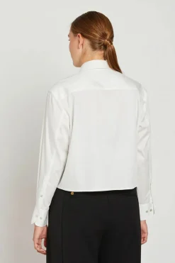 Philosophy Blues Original Naisten Pusero, CROP PAITIS Valkoinen